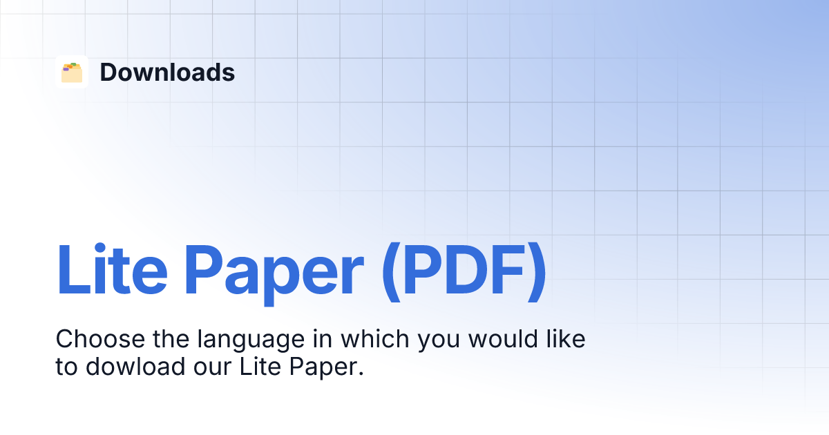 Lite paper pdf downloads